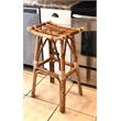 D-Art Collection South Bay Rattan Bar Stool in Natural Brown wicker material