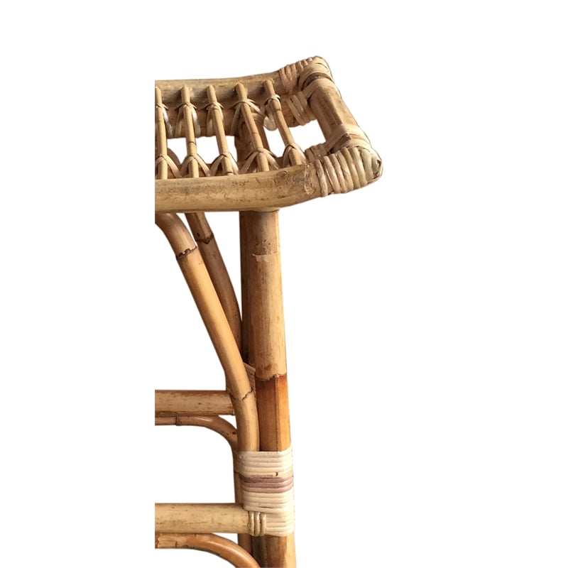 D-Art Collection South Bay Rattan Counter Stool in Natural Brown rattan material