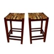 D-Art Collection Kitchen Bar Dining Set 5 Pc in Mahogany Wood dark brown color