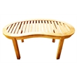 D-Art Collection Teak Island Coffee Table in solid teakwood natural color