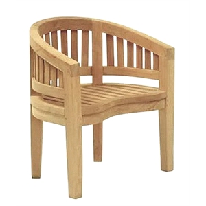 D-Art Collection Teak Island Original Arm Chair in solid teakwood natural color