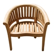 D-Art Collection Teak California Arm Chair in solid teakwood natural color
