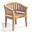 D-Art Collection Teak California Arm Chair in solid teakwood natural color
