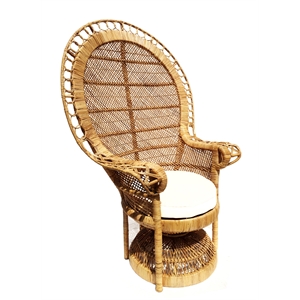 D-Art Collection Emperor Rattan Arm Chair in wicker rattan natural color