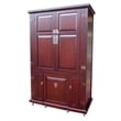 D-Art Collection Computer Armoire with pull out seat in Mahogany