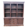 D-Art Collection Large Open Front Bookcase in Mahogany wood