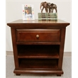 D-Art Collection Java Queen Bed with Java Nightstand in Mahogany