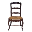 D-Art Collection Ladder Back Side Chair 6pc Set in Mahogany wood Brown color