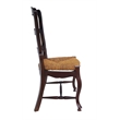 D-Art Collection Ladder Back Side Chair 6pc Set in Mahogany wood Brown color