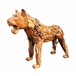 D-Art Collection Tiger Driftwood Statue in Driftwood