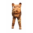 D-Art Collection Tiger Driftwood Statue in Driftwood