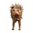 D-Art Collection Lion Driftwood Statue in Driftwood