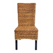 D-Art Collection Torrig Banana Leaf Chair in Wood And Woven Banana Leaf