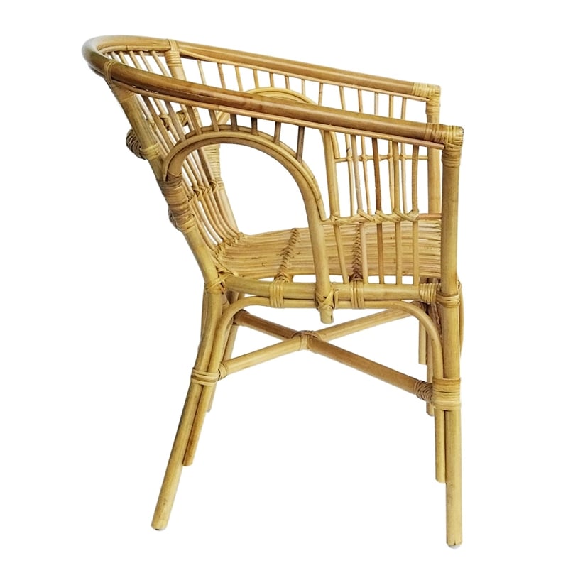 D-Art Collection Rattan Kiko Chair SET 2 PCS in Rattan
