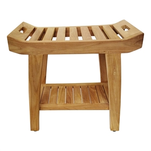 D-Art Collection Teak Ramiroya Shower Stool in Teak