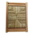 D-Art Collection Teak Cane Stool in Teak/Cane