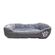 D-Art Collection Size M Cotton Pet Cat/Dog Soft Bed in Gray Finish