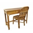 D-Art Collection Rattan Desk With Rattan Chair in set