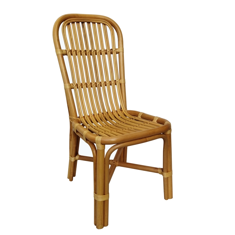 D-Art Collection Rattan Desk With Rattan Chair in set