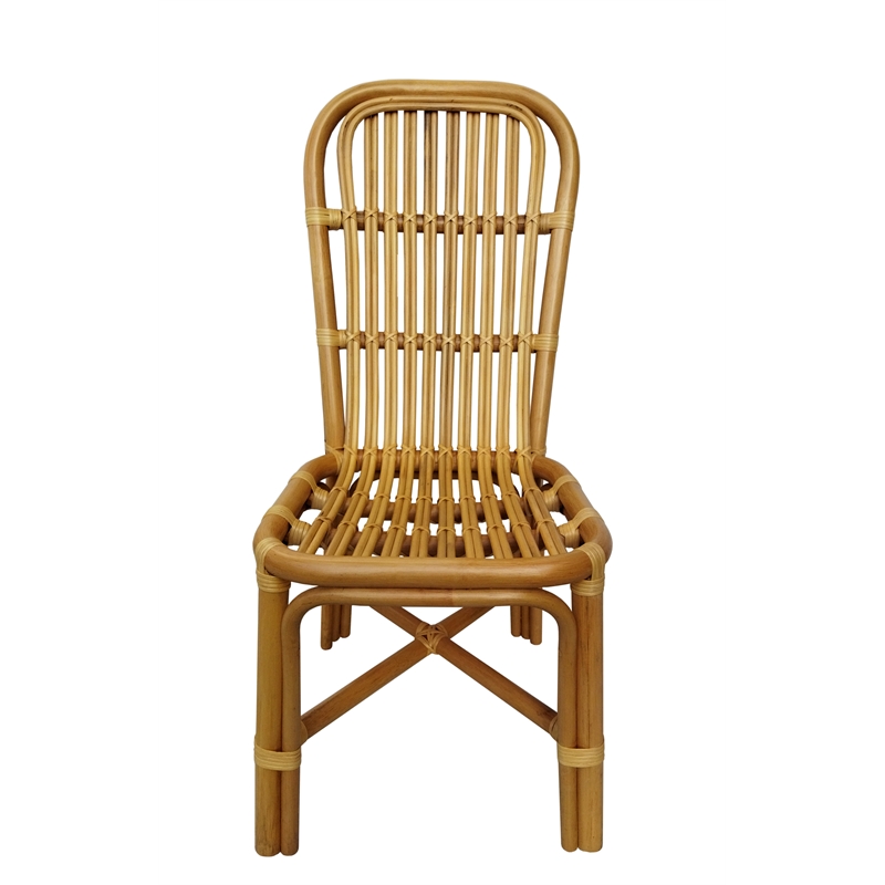 D-Art Collection Rattan Desk With Rattan Chair in set