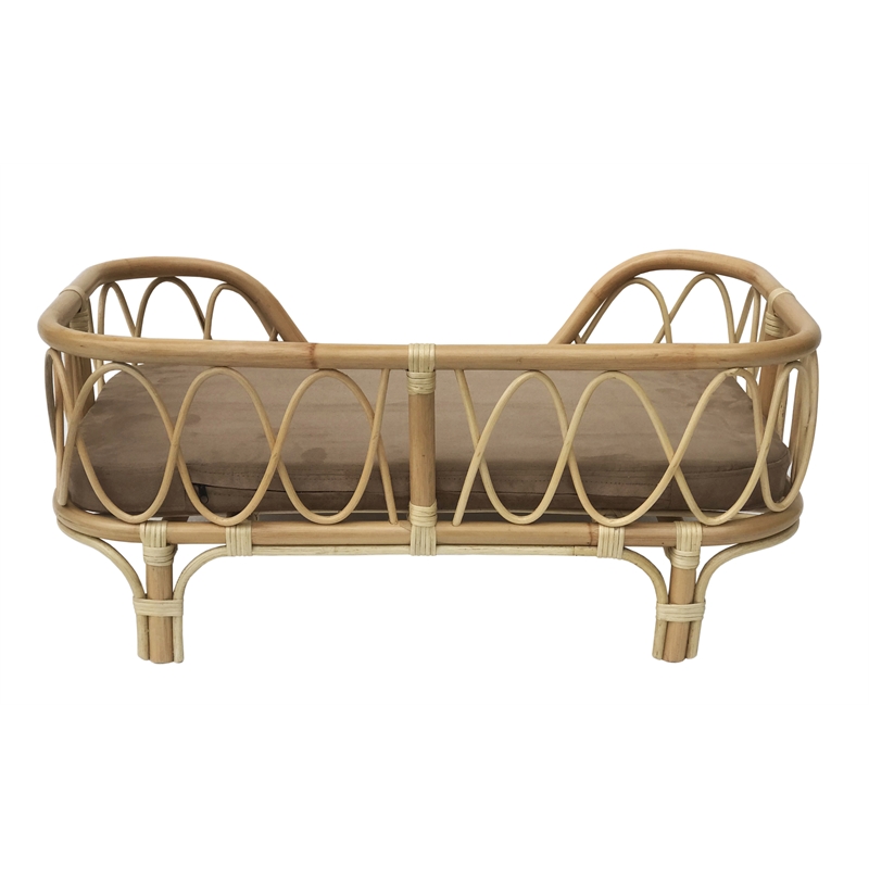 D-Art Collection Elegancy Rattan Pet Bed Handmade Pet Bed