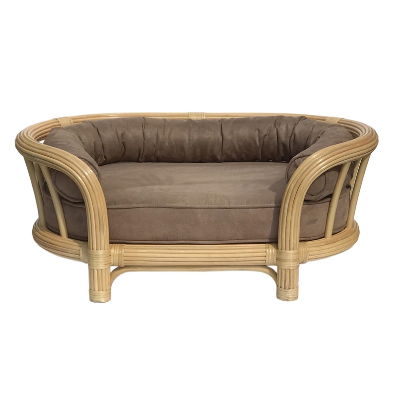 D-Art Collection Southwest Rattan Pet Bed Handmade Pet Bed