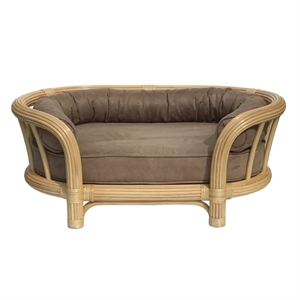 D-Art Collection Southwest Rattan Pet Bed Handmade Pet Bed