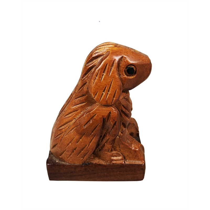 D-Art Collection Dog Mini Statue SET 2 pcs Handmade Figurine