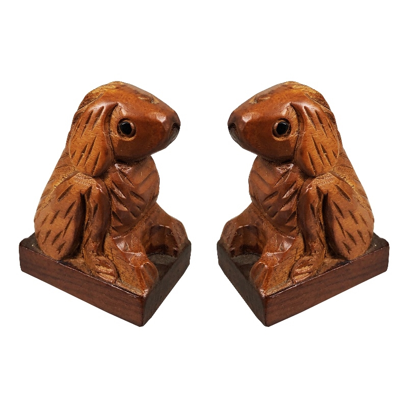 D-Art Collection Dog Mini Statue SET 2 pcs Handmade Figurine