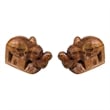 D-Art Collection Elephant Mini Statue SET 2 pcs Handmade Figurine