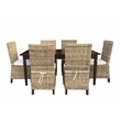 Capital Rect Dining 7pc Set with Rattan Chairs