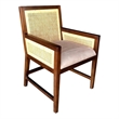 Mahogany Elegancy Arm Chairs in dark brown finish Set of 2 pcs