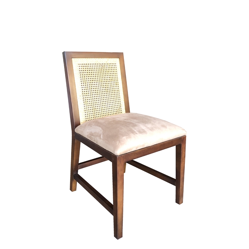 Mahogany Elegancy Side Chair in dark brown finish Set of 2 pcs