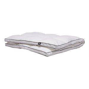 canadian down & feather company twin microfiber/cotton poly bed in white