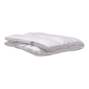 canadian down & feather company queen gel microfiber poly bed in white