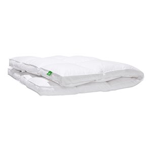 canadian down & feather company twin down/cotton feather bed in white