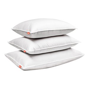Canadian Down & Feather Company King Medium 625 Loft Down/Cotton Pillow in White