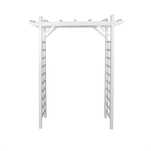 84.8 in. x 64 in. pvc arched arbor
