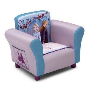 Delta Children Frozen II Wood & Fabric Upholstered Chair in Multi-Color