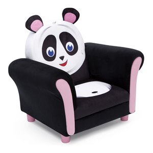 Delta Children Cozy Panda Fabric Upholstered Kids Chair in Multi-Color