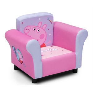 Delta Children Peppa Pig Modern Fabric Upholstered Chair in Pink