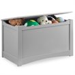 Delta Children Contemporary Composite Wood Universal Toy Box in Gray