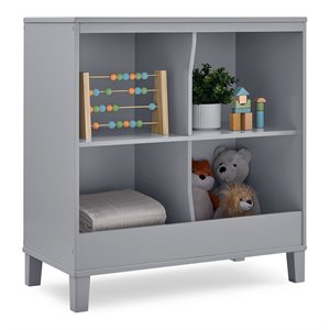 Delta Children Huck Modern Wood Convertible Changing Table in Gray