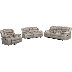 roundhill furniture elkton manual recliner living room set