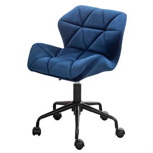 Eldon Diamond Tufted Adjustable Swivel Office Chair in Blue