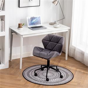 Eldon Diamond Tufted Adjustable Swivel Office Chair in Gray