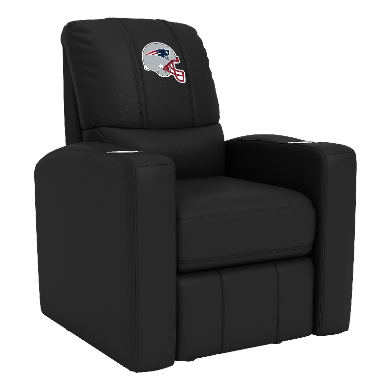 DreamSeat Stealth Recliner with New England Patriots Helmet Logo - Black