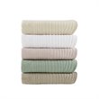 Madison Park Fabric Oversized Quilted Throw with Scalloped Edges in Cream