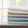 Madison Park Traditional Fabric Oversized Quilted Throw in Brown