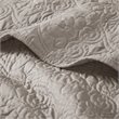 Madison Park Traditional Fabric Oversized Quilted Throw in Brown
